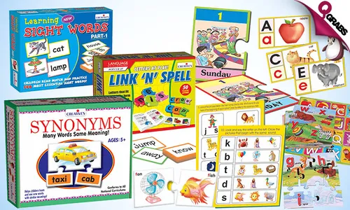Educational English Puzzles, Cards & Games!